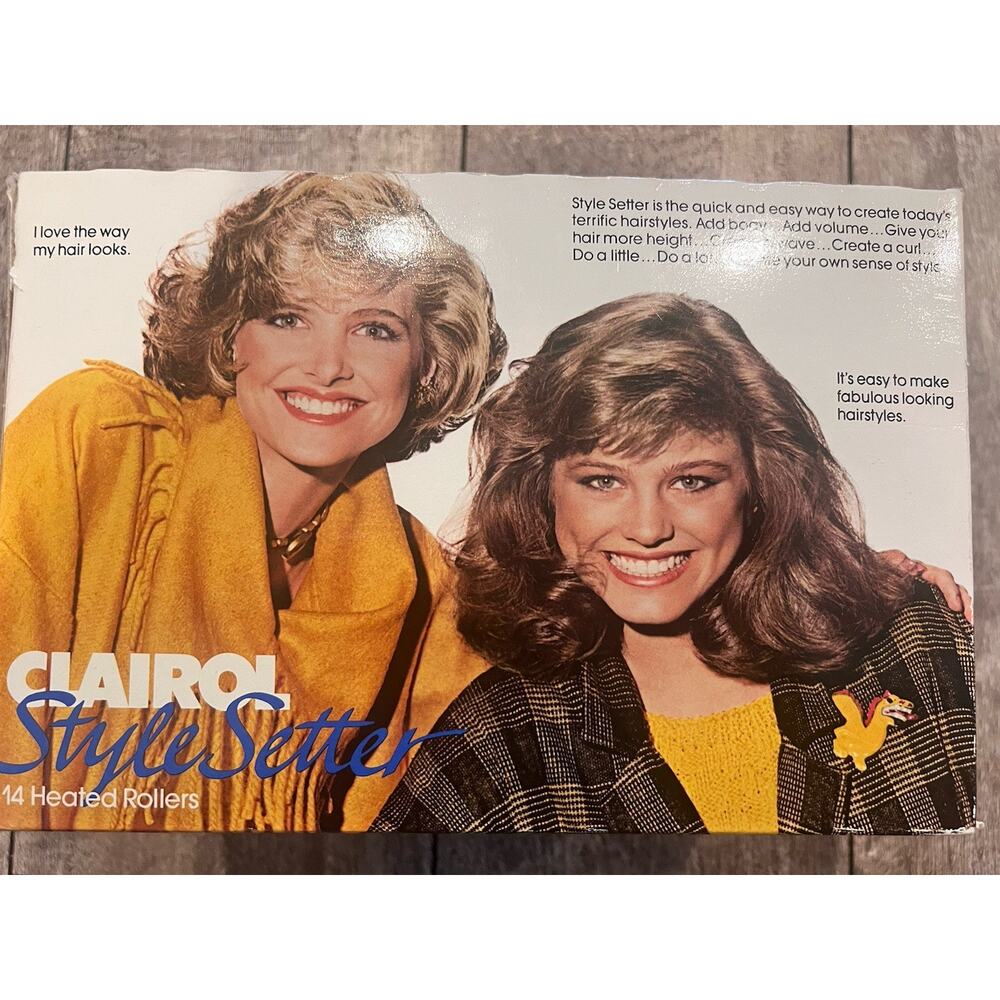 Clairol Style Setter C-14 Hairsetter Hot Rollers Electric Heat Curlers W/Clips - Picture 6 of 8